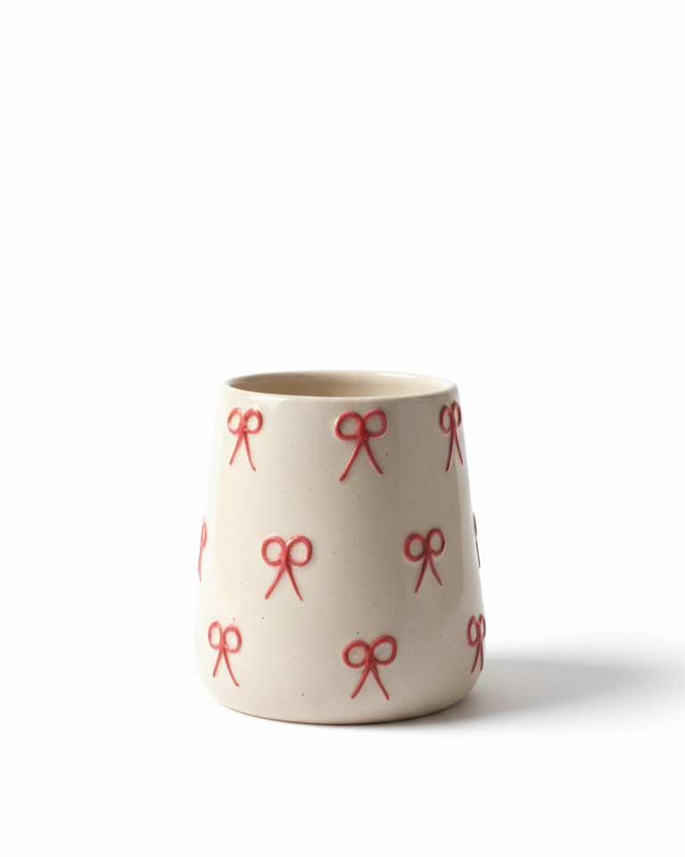 Blush Ribbon Mug Box